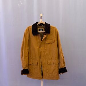 Men's Tan Jacket with Black Collar